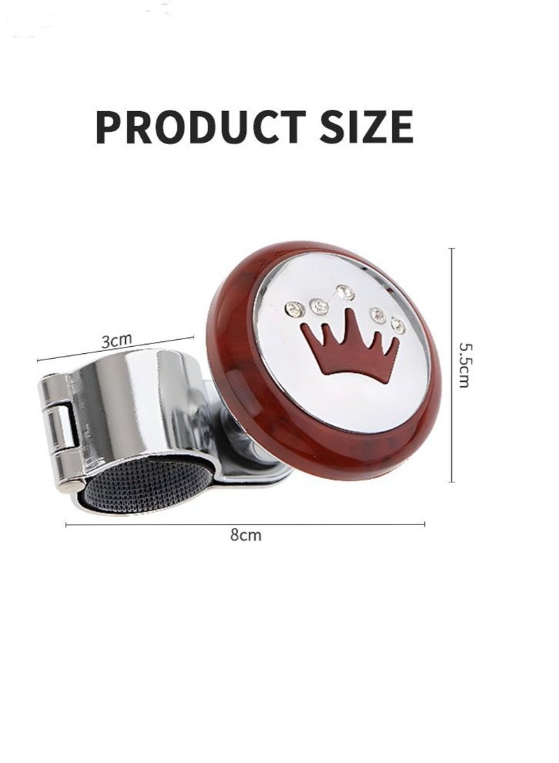 OR MENG Car Steering Wheel Knob Spinners, Universal Vehicle Steering Wheel Ball Knob Vehicle, Steering Wheel Spinners Ball Suicide Knob for Car, Trucks, Tractors, Boat - Image 5